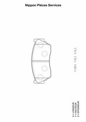 Brake Pad Set, disc brake (N360N48)
