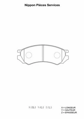 Brake Pad Set, disc brake (N360N50)