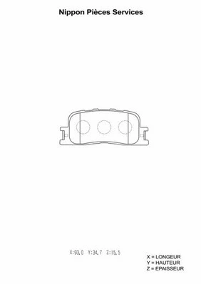 Brake Pad Set, disc brake (T361A26)
