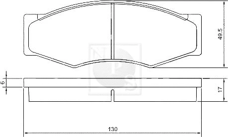 Brake Pad Set, disc brake (N360N11)