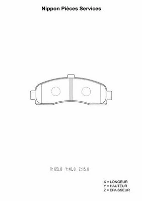 Brake Pad Set, disc brake (N360N56)
