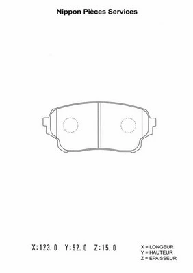 Brake Pad Set, disc brake (S360I29)