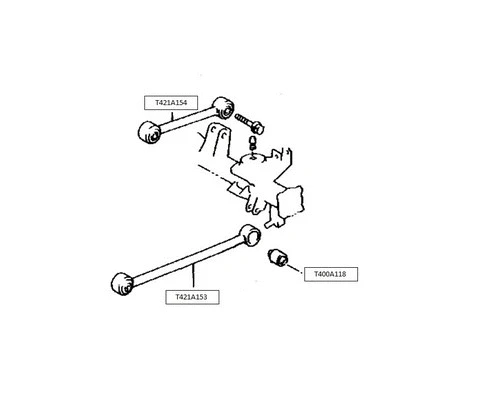 Control/Trailing Arm, wheel suspension (T421A154)