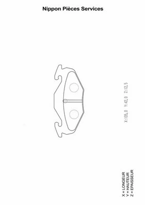 Brake Pad Set, disc brake (S361I01)
