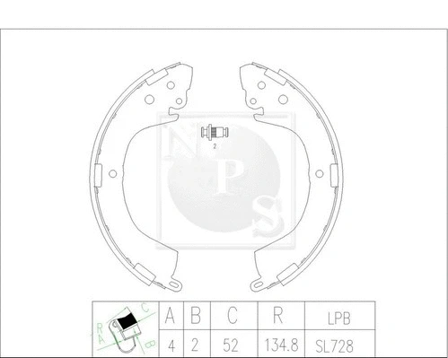 Brake Shoe Set (M350I35)