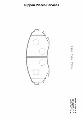 Brake Pad Set, disc brake (M360A61)