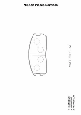 Brake Pad Set, disc brake (M360I24)