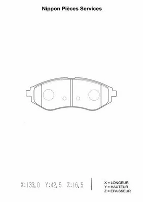 Brake Pad Set, disc brake (D360O11)