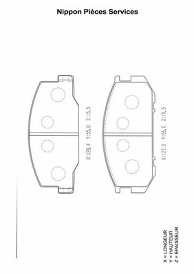Brake Pad Set, disc brake (T360A31)