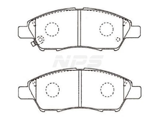Brake Pad Set, disc brake (N360N105)