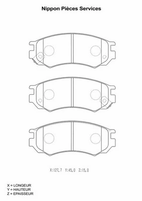 Brake Pad Set, disc brake (N360N60)