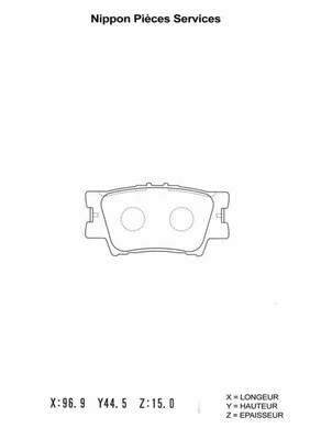 Brake Pad Set, disc brake (T361A33)