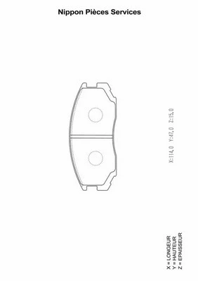 Brake Pad Set, disc brake (M360I61)