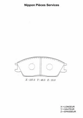 Brake Pad Set, disc brake (H360A20)