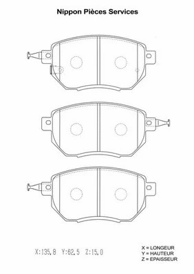 Brake Pad Set, disc brake (N360N91)