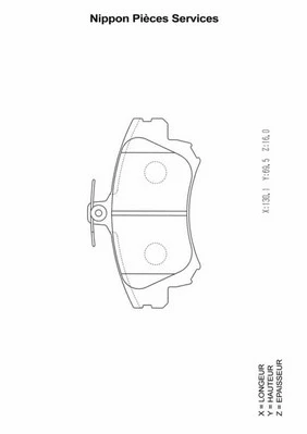Brake Pad Set, disc brake (M360I15)