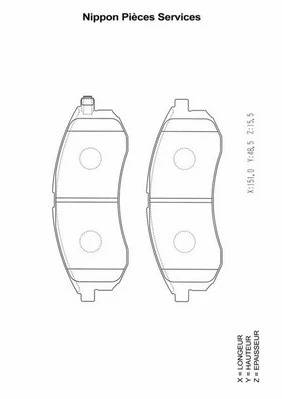 Brake Pad Set, disc brake (M360I16)