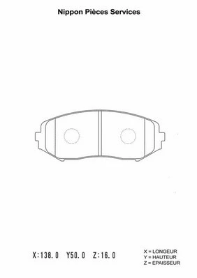 Brake Pad Set, disc brake (S360I27)
