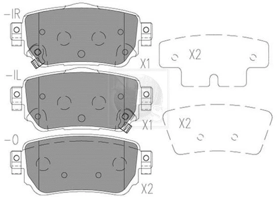 Brake Pad Set, disc brake (N361N09)