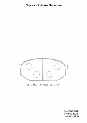 Brake Pad Set, disc brake (M360I20)