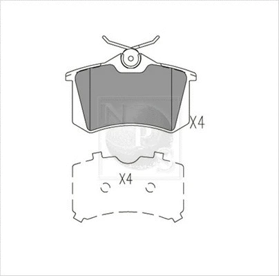 Brake Pad Set, disc brake (P361A01)