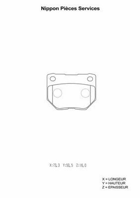 Brake Pad Set, disc brake (N361N29)