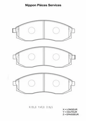 Brake Pad Set, disc brake (N360N78)