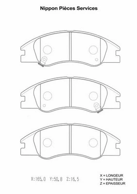 Brake Pad Set, disc brake (K360A14)