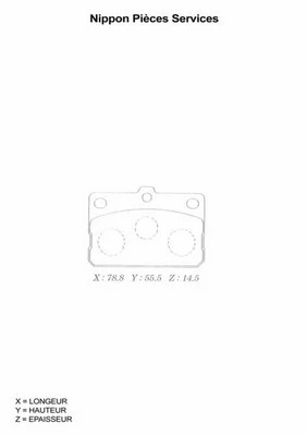 Brake Pad Set, disc brake (T360A10)