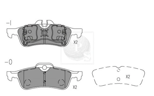 Brake Pad Set, disc brake (T361A30)