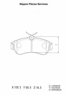 Brake Pad Set, disc brake (N360N51)