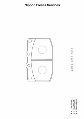 Brake Pad Set, disc brake (M360A29)