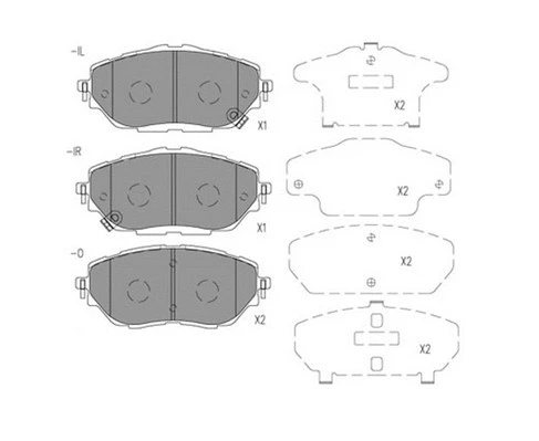 Brake Pad Set, disc brake (T360A132)