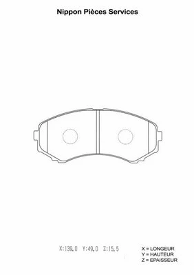 Brake Pad Set, disc brake (M360A13)