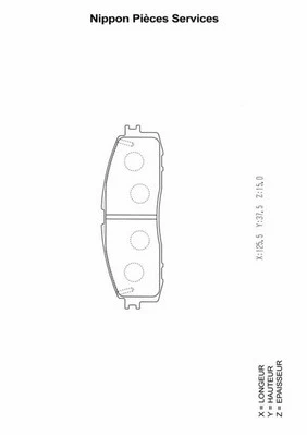 Brake Pad Set, disc brake (T361A06)