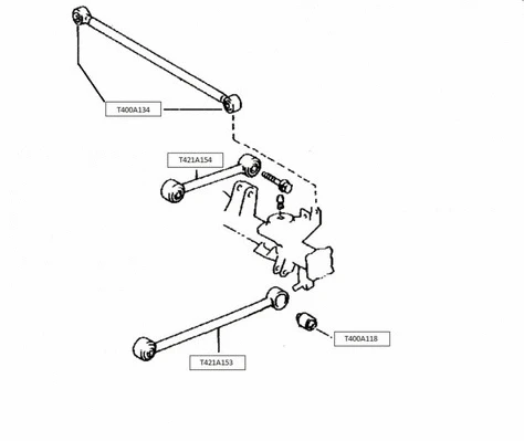 Mounting, control/trailing arm