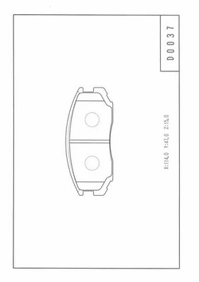 Brake Pad Set, disc brake (D360U17)