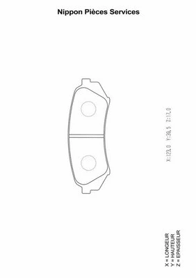 Brake Pad Set, disc brake (T361A18)