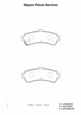 Brake Pad Set, disc brake (N361N66)