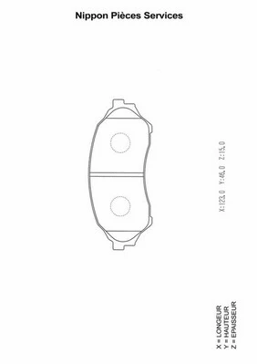 Brake Pad Set, disc brake (M360A47)