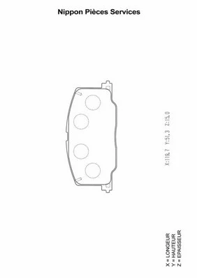 Brake Pad Set, disc brake (T360A37)