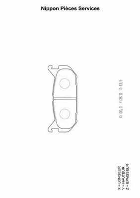 Brake Pad Set, disc brake (M361A09)