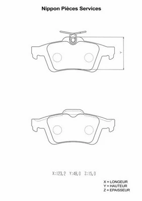 Brake Pad Set, disc brake (N361N14)