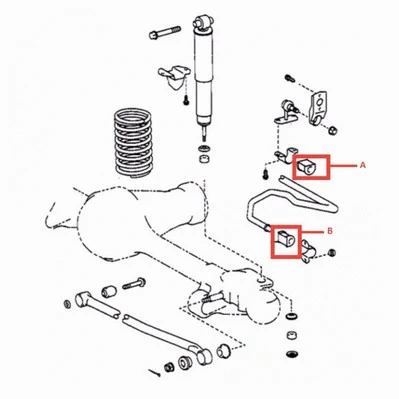 Mounting, control/trailing arm