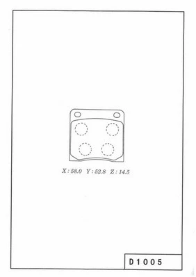 Brake Pad Set, disc brake (N360N00)