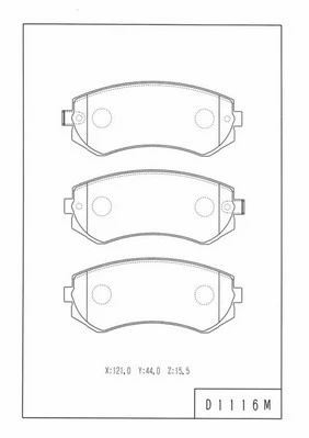 Brake Pad Set, disc brake (N360N80)