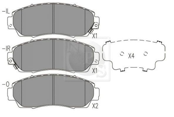 Brake Pad Set, disc brake (H360A57)