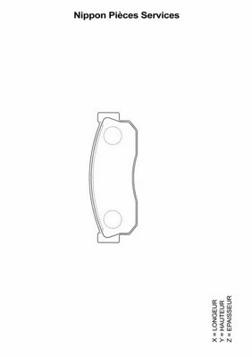 Brake Pad Set, disc brake (N360N01)