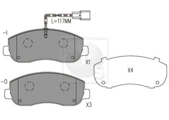 Brake Pad Set, disc brake (N360N103)