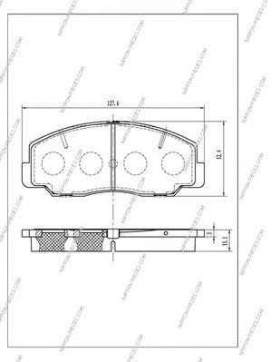 Brake Pad Set, disc brake (T360A33)